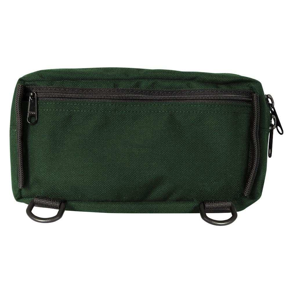 9W x 5H x 4D Casino Attendant Adjustable Belt Bag Show In Forest Green