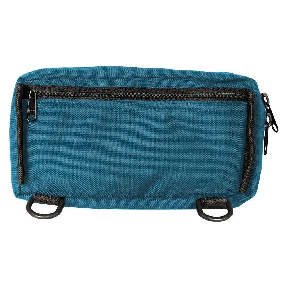 9W x 5H x 4D Casino Attendant Adjustable Belt Bag Show In Teal