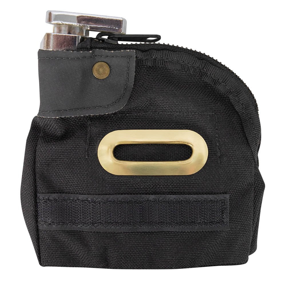 1000 Denier Nylon Security Tip Bag - 5W x 5H - Black - Keyed Alike black