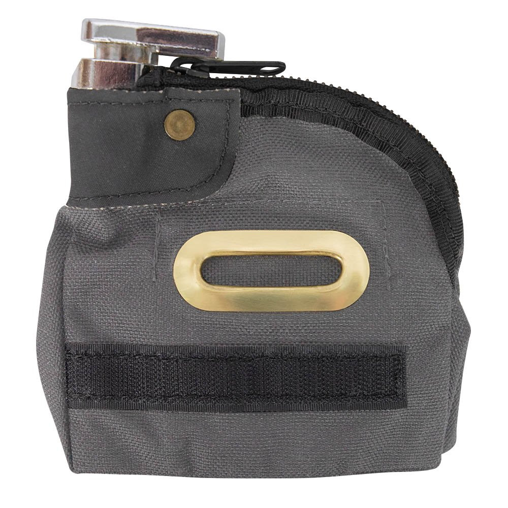 1000 Denier Nylon Security Tip Bag - 5W x 5H - Black - Keyed Alike gray