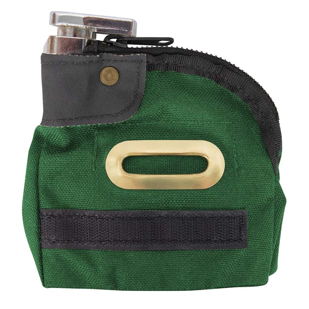 1000 Denier Nylon Security Tip Bag - 5W x 5H - Black - Keyed Alike kelly green
