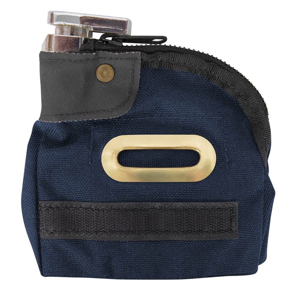 1000 Denier Nylon Security Tip Bag - 5W x 5H - Black - Keyed Alike navy blue