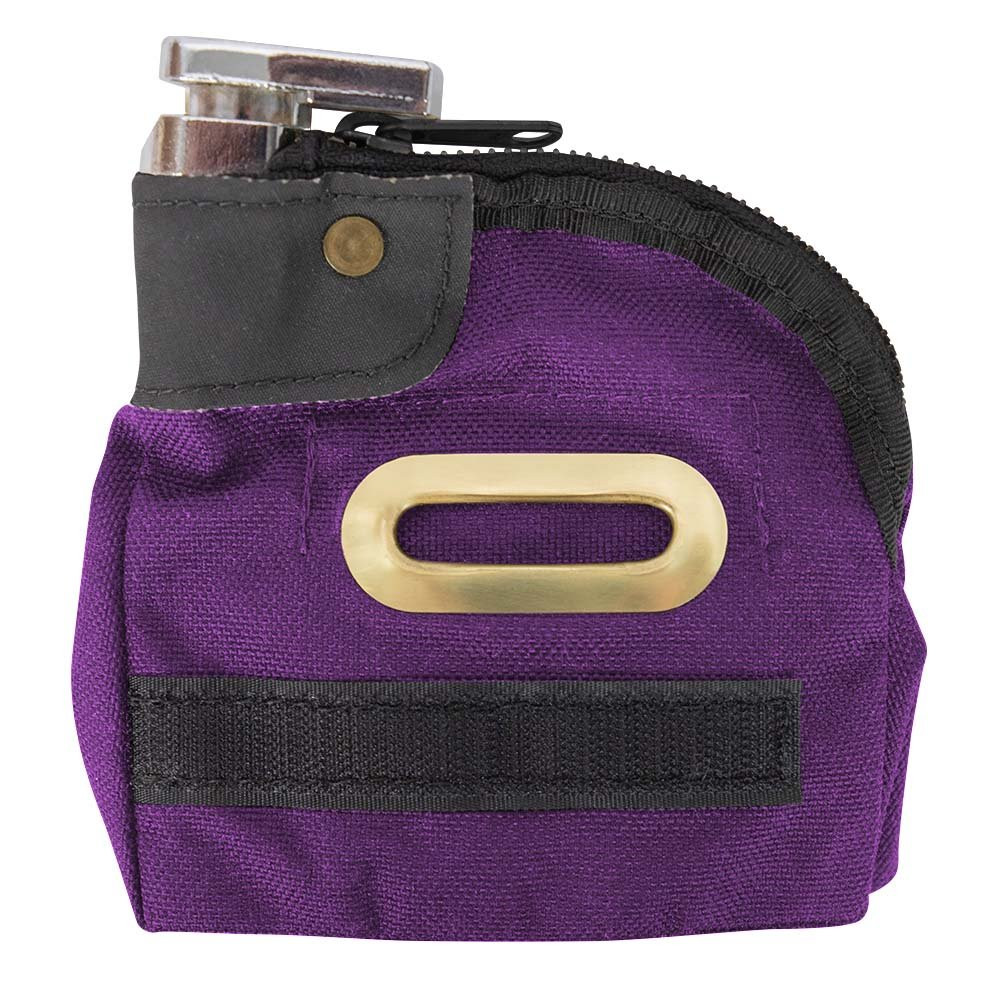 1000 Denier Nylon Security Tip Bag - 5W x 5H - Black - Keyed Alike purple