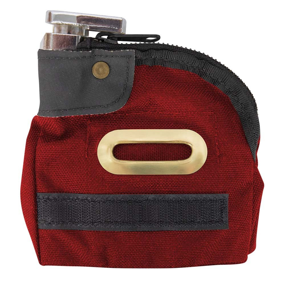 1000 Denier Nylon Security Tip Bag - 5W x 5H - Black - Keyed Alike red