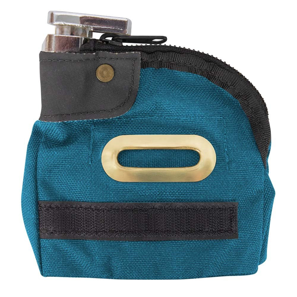 1000 Denier Nylon Security Tip Bag - 5W x 5H - Black - Keyed Alike teal