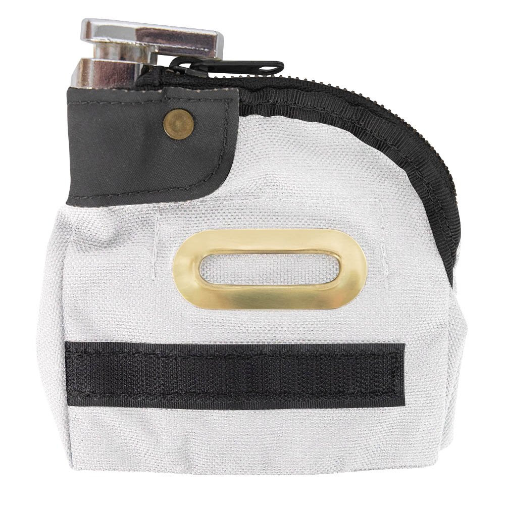 1000 Denier Nylon Security Tip Bag - 5W x 5H - Black - Keyed Alike white