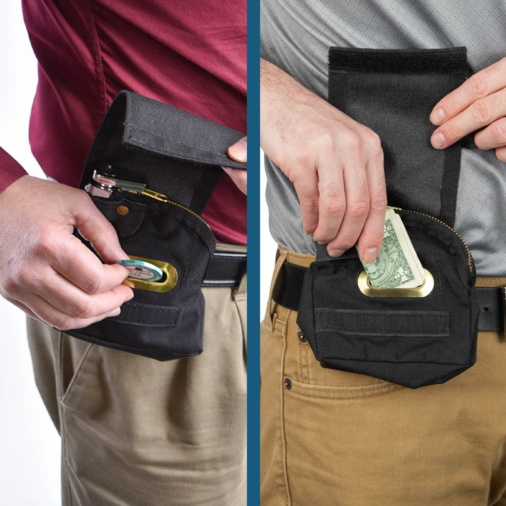 1000 Denier Nylon Security Tip Bag - 5W x 5H - Black - Keyed Alike lifestyle