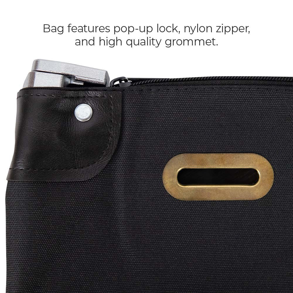  7W x 9H Locking Casino or Server Belt Bag with Adjustable Belt details