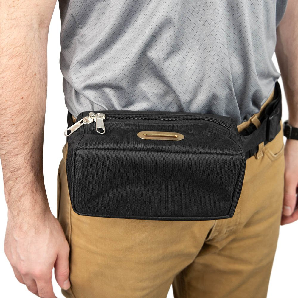  8W x 4H x 3D Casino Security Tip Belt Bag with Adjustable Belt lifestyle