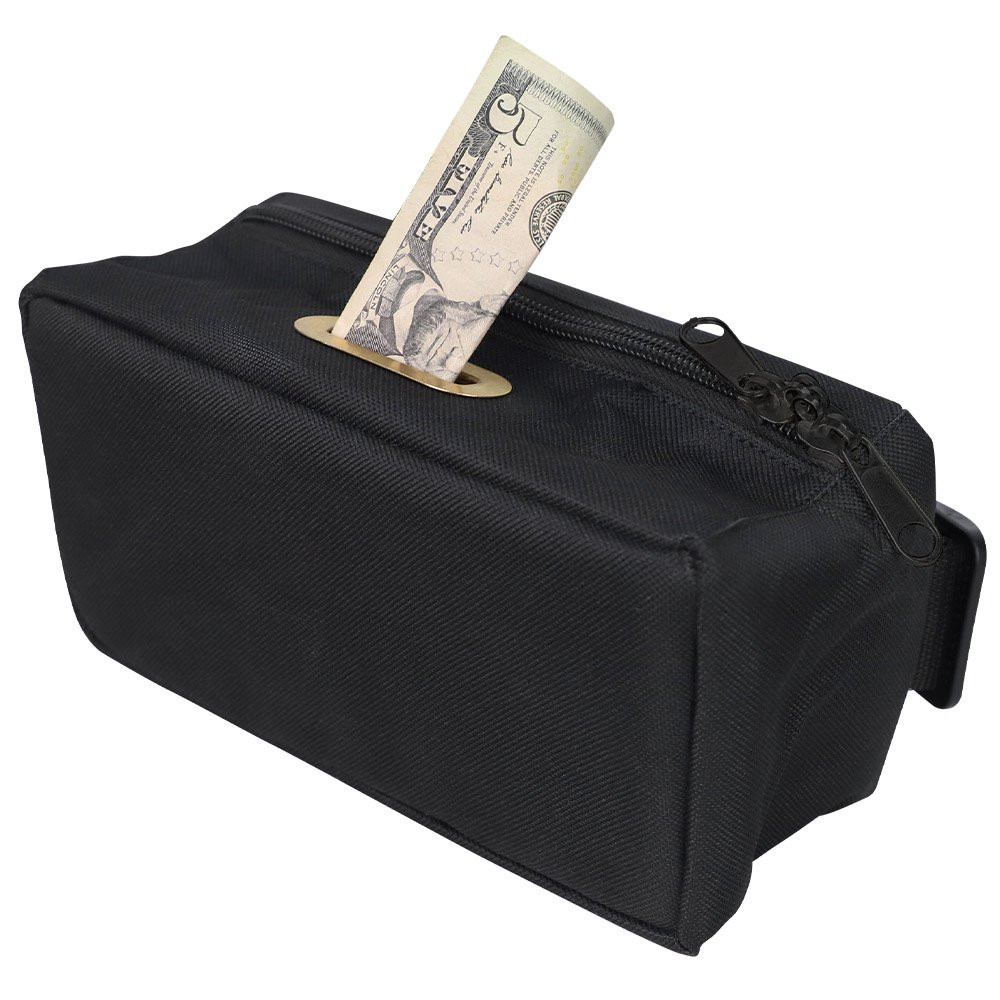  8W x 4H x 3D Casino Security Tip Belt Bag with Adjustable Belt money