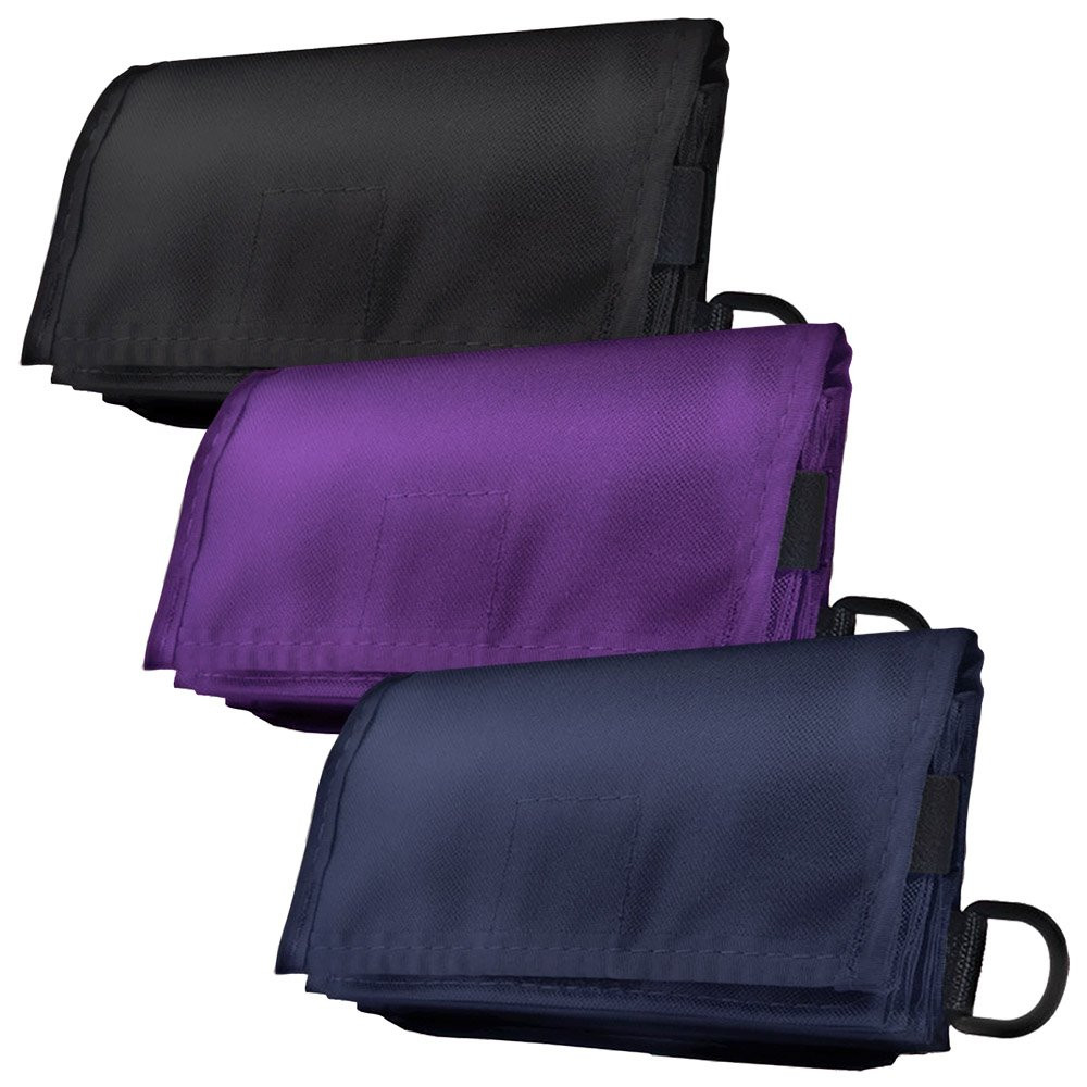 8W x 4H 1000D Nylon Belt Wallet Pouch with Hook & Loop Closure Showing Multiple Colors
