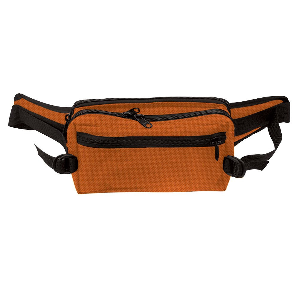 9W x 5H x 4D Casino Attendant Adjustable Belt Bag Shown In Orange
