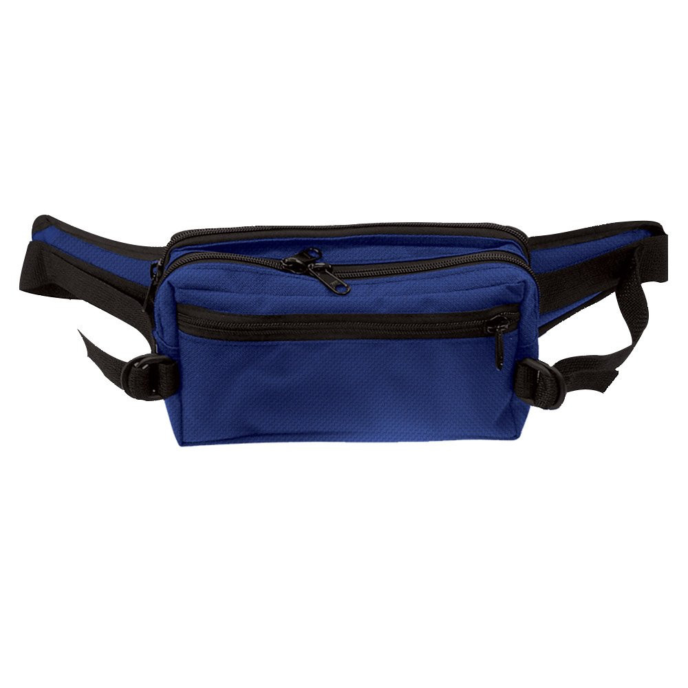 9W x 5H x 4D Casino Attendant Adjustable Belt Bag Shown In Blue 