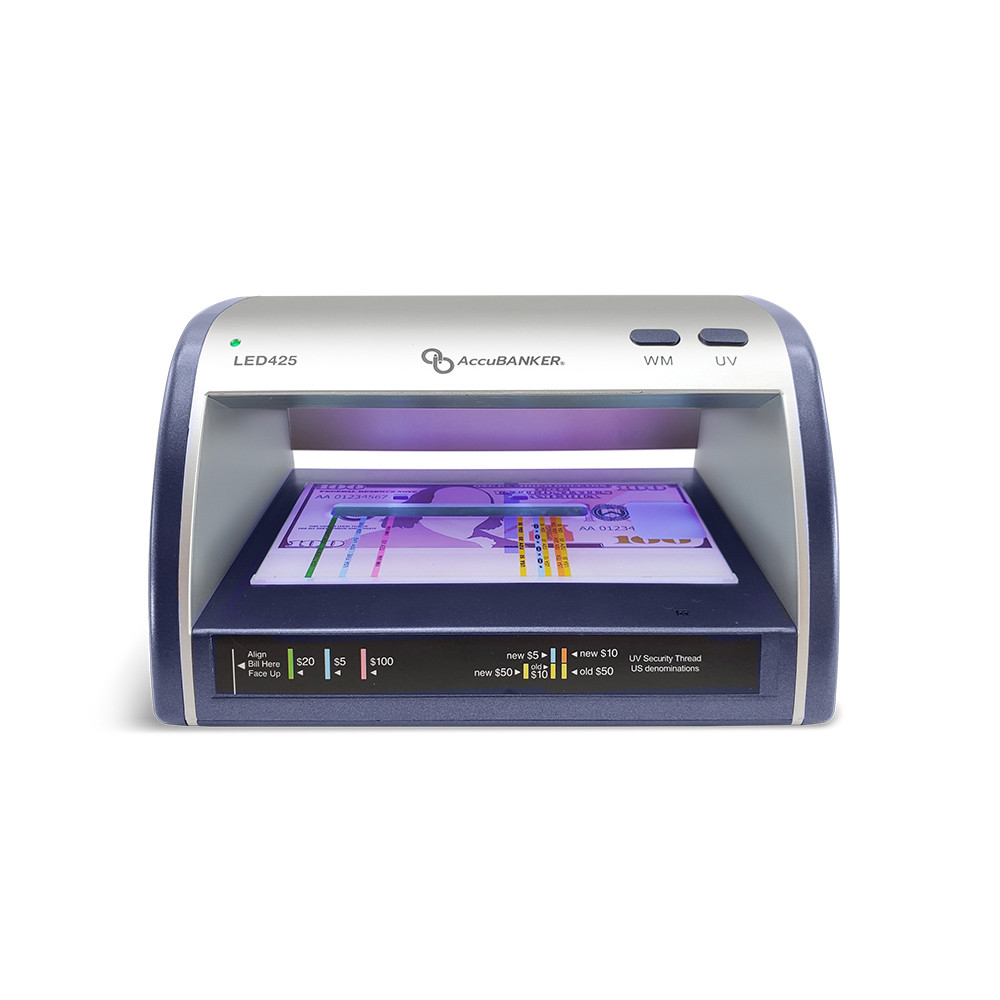 AccuBANKER® LED425 Counterfeit Bill/Document Validator w/ Guide