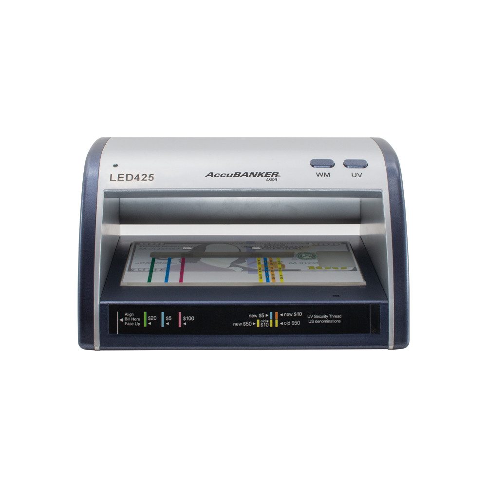 AccuBANKER® LED425 Counterfeit Bill/Document Validator w/ Guide without LED lights on