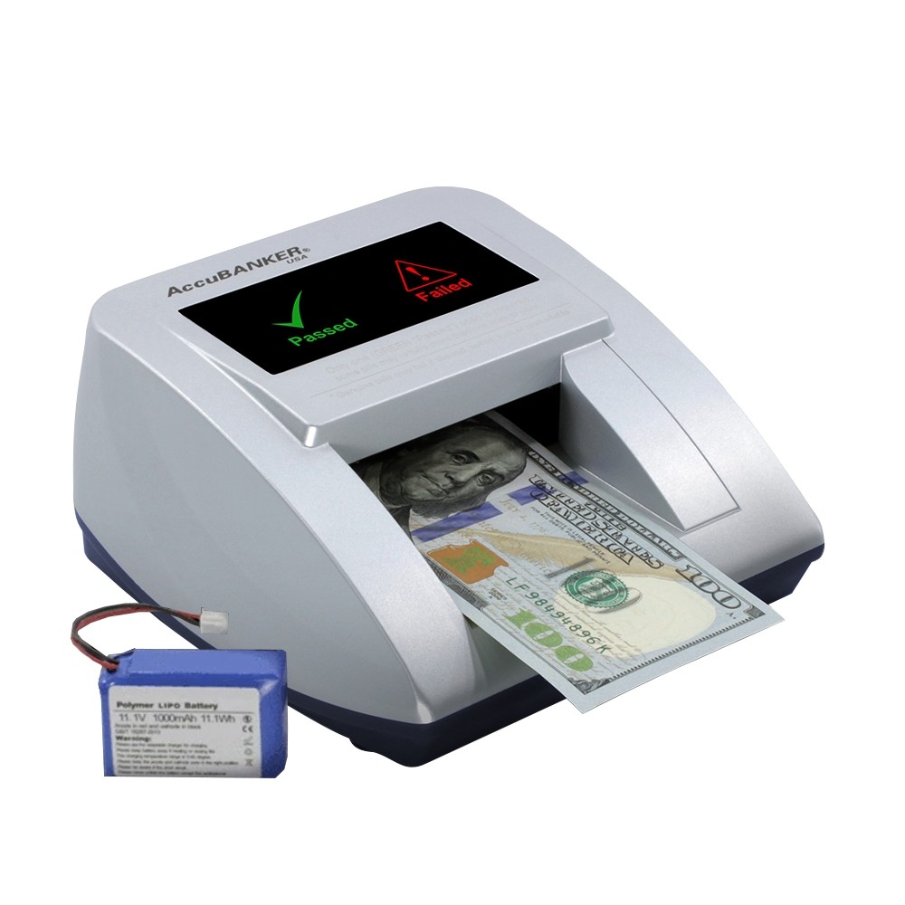 AccuBANKER® D470 QuadScan Counterfeit Detector - with battery