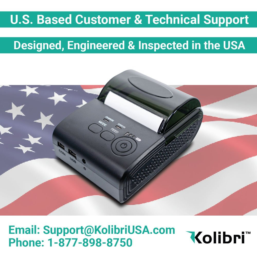 U.S. based customer & technical support; designed, engineered & inspected in the USA ; email: Support@KolibriUSA.com; Phone: 1-877-898-8750