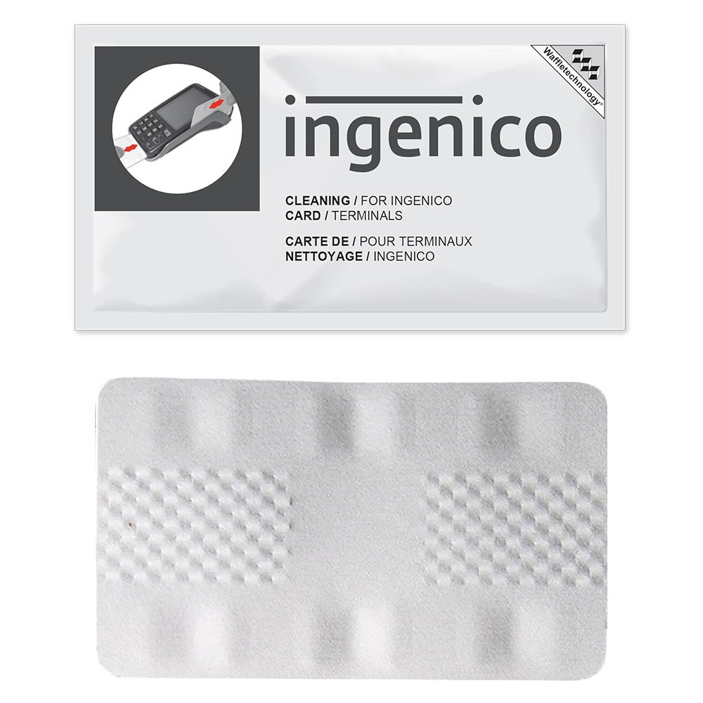Ingenico Card Terminal Cleaning Card with Waffletechnology® 