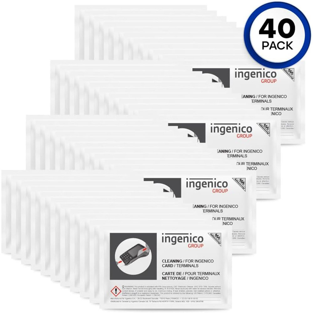 Ingenico Card Terminal Cleaning Card with Waffletechnology® 