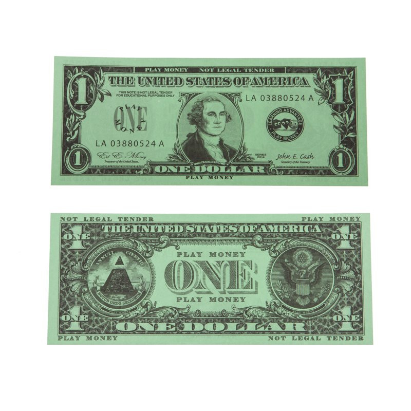Play Money Kit - Realistic Coin and Bills - 1
