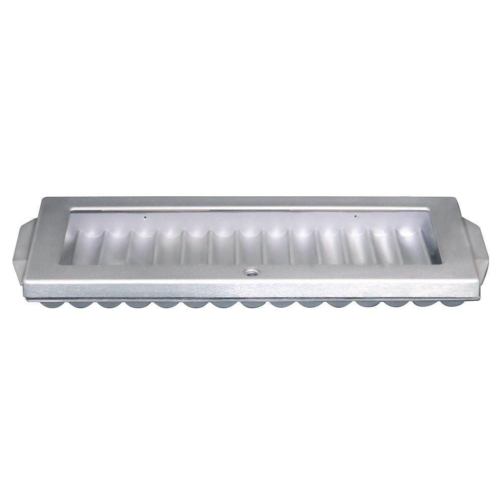 15 Tube Aluminum Chip Tray with Cover for Casino Table Games