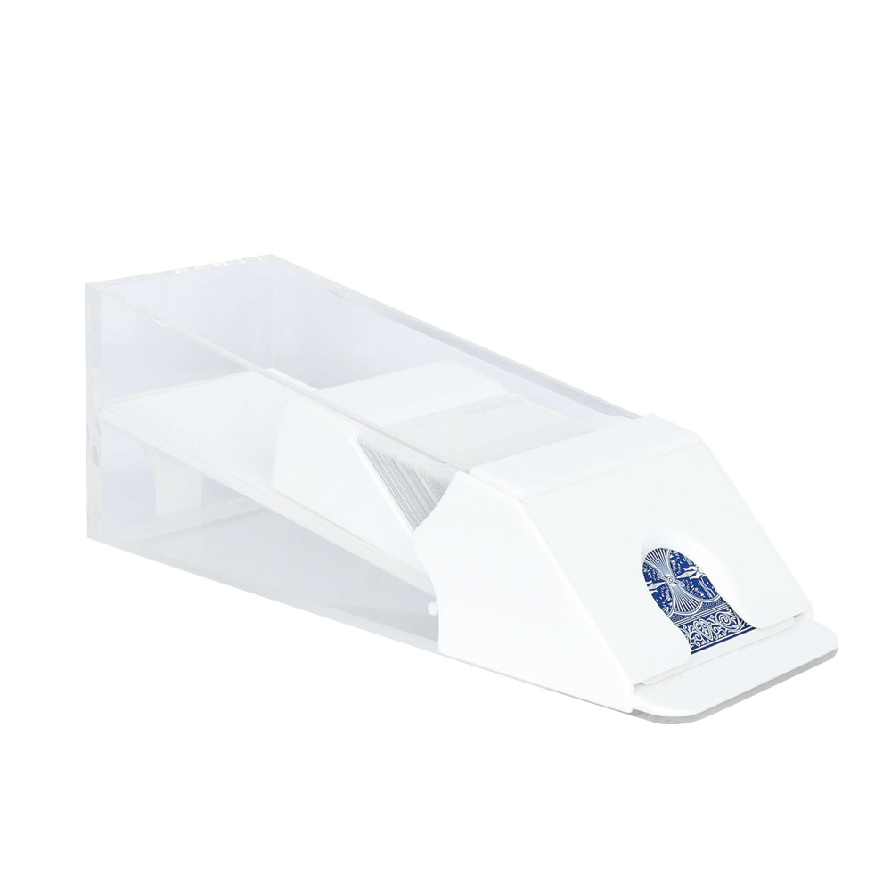 Blackjack Dealer Shoe, 6 Deck Capacity, White Trim
