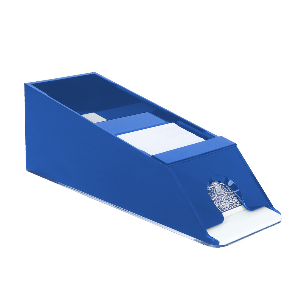 Blackjack Dealer Shoe, 6 Deck Capacity- solid blue
