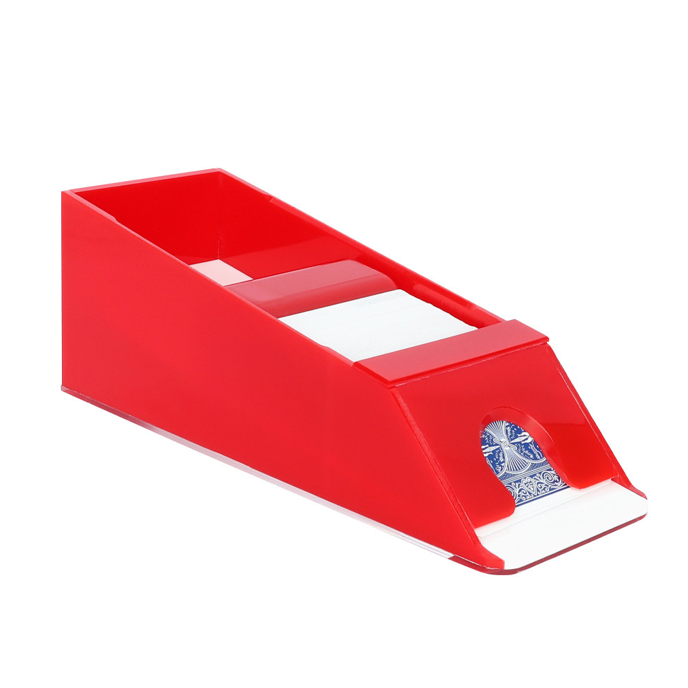 Blackjack Dealer Shoe, 6 Deck Capacity, Solid Red 