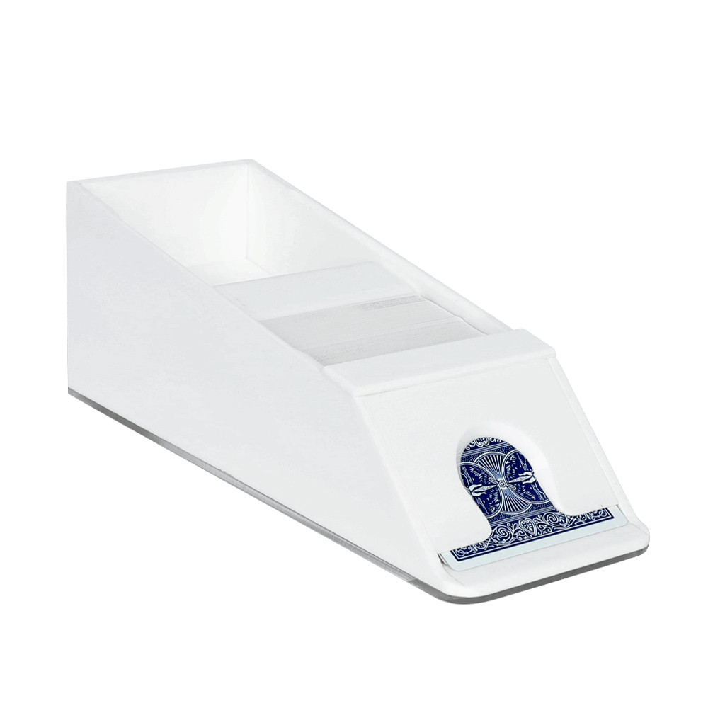 Blackjack Dealer Shoe, 6 Deck Capacity- solid white