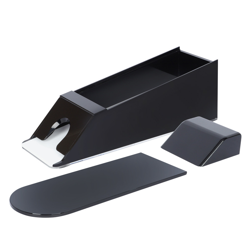 Blackjack Dealer Shoe, 6 Deck Capacity, Solid Black with Lid