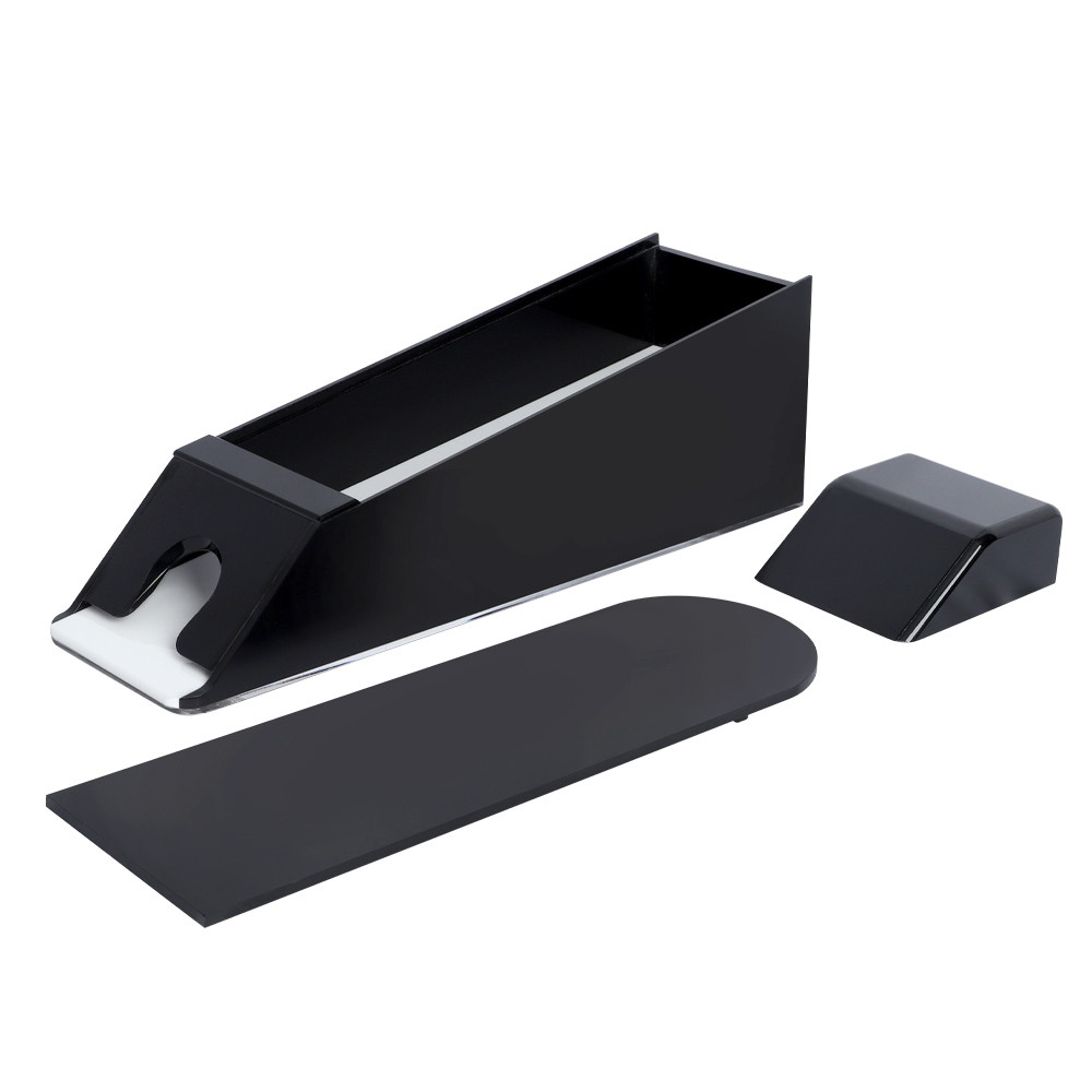 Blackjack Dealer Shoe, 8 Deck Capacity, Solid Black with Lid