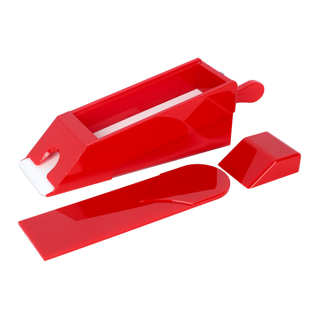 Baccarat Card Dealing Shoe, Solid Red Shoe