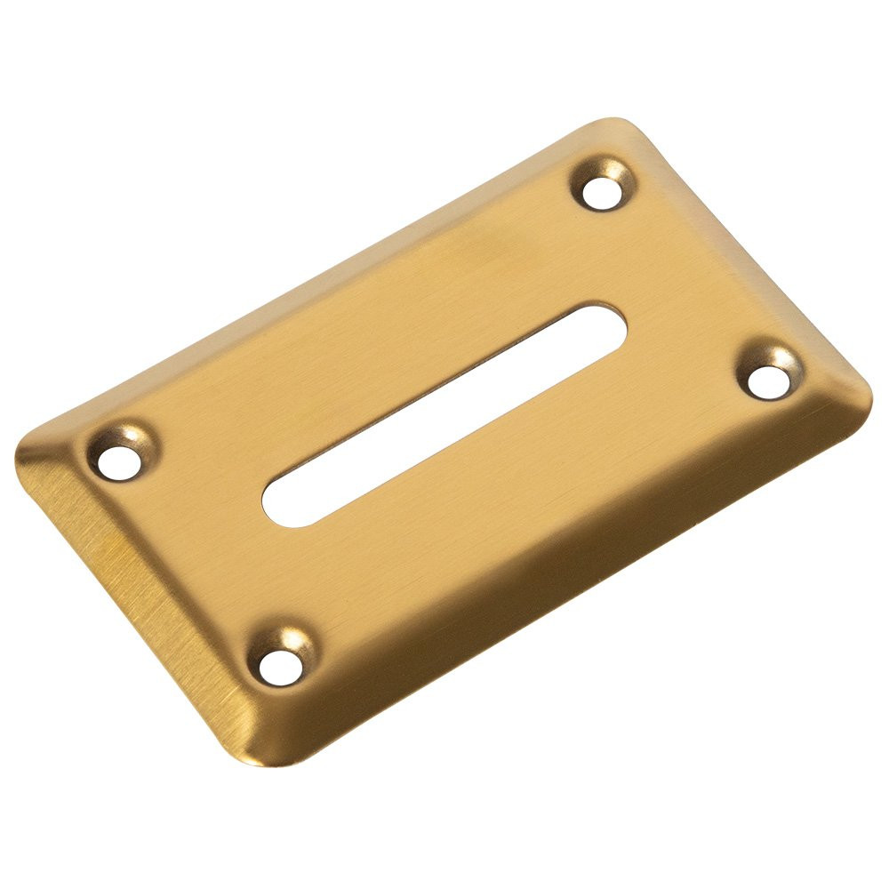 Toke Slot Cover for Casino Table Games Shown in Anodized Brass