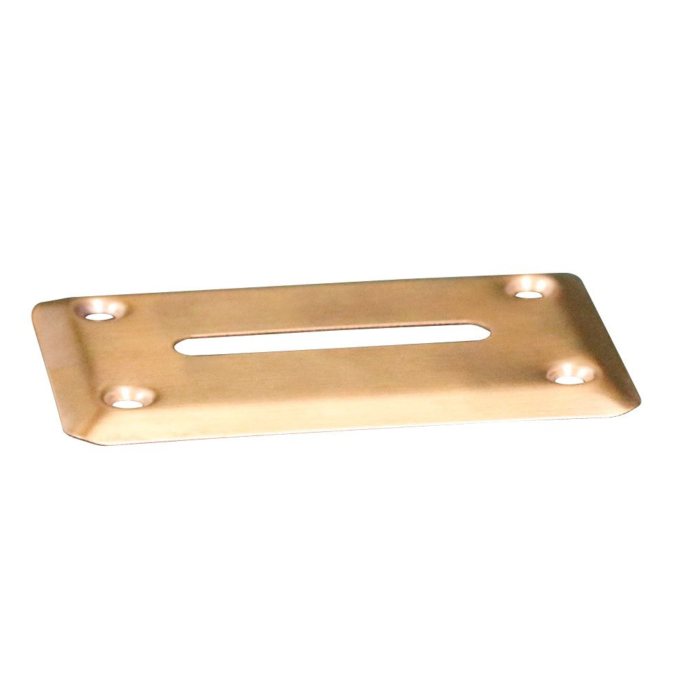 Toke Slot Cover for Casino Table Games Shown in Anodized Brass
