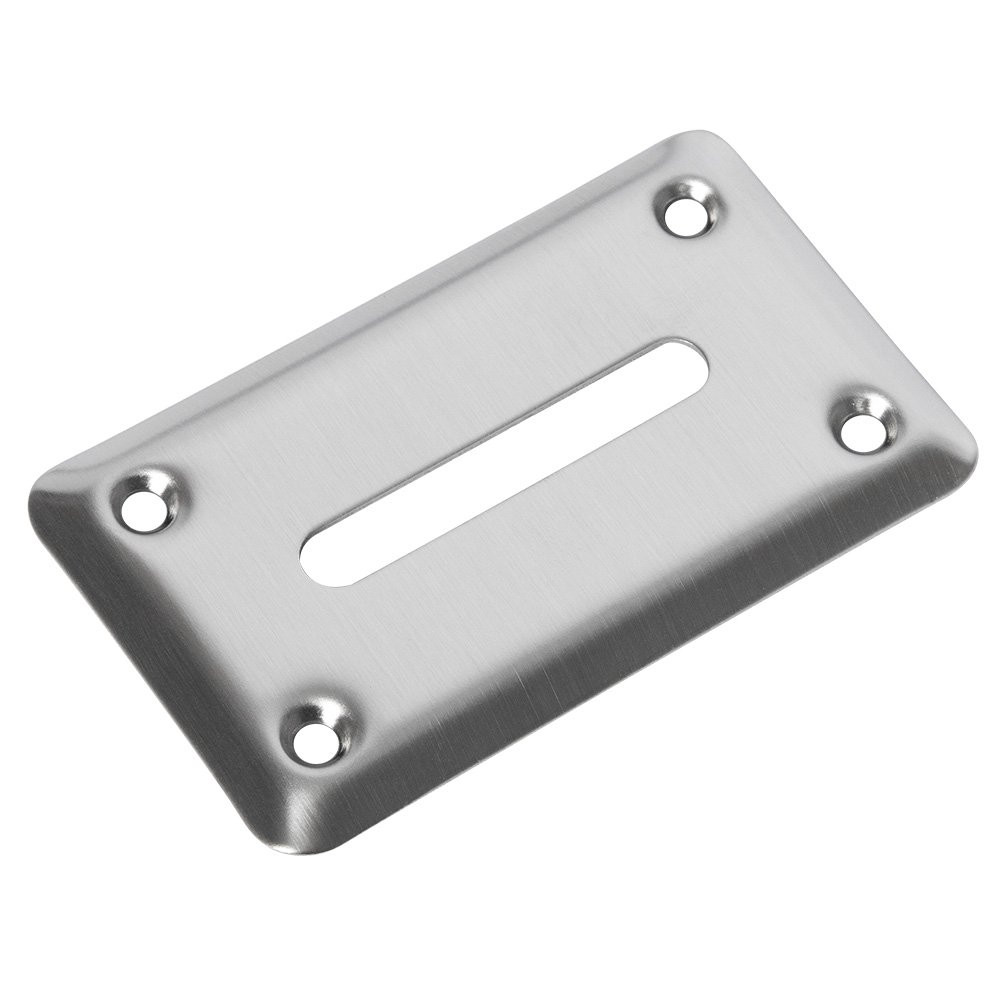 Toke Slot Cover for Casino Table Games Shown in Stainless Steel