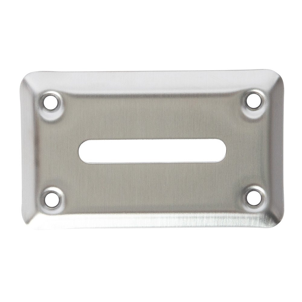 Toke Slot Cover for Casino Table Games Shown in Stainless Steel