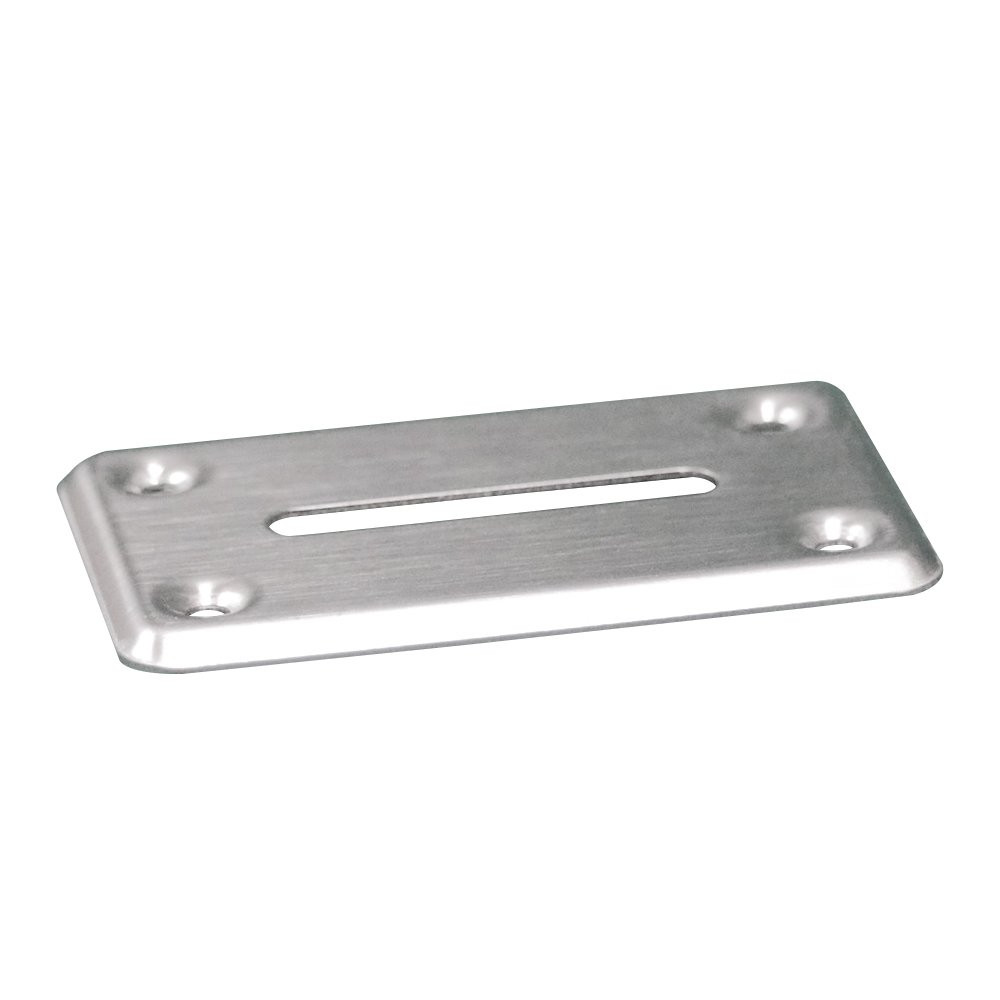 Toke Slot Cover for Casino Table Games Shown in Stainless Steel