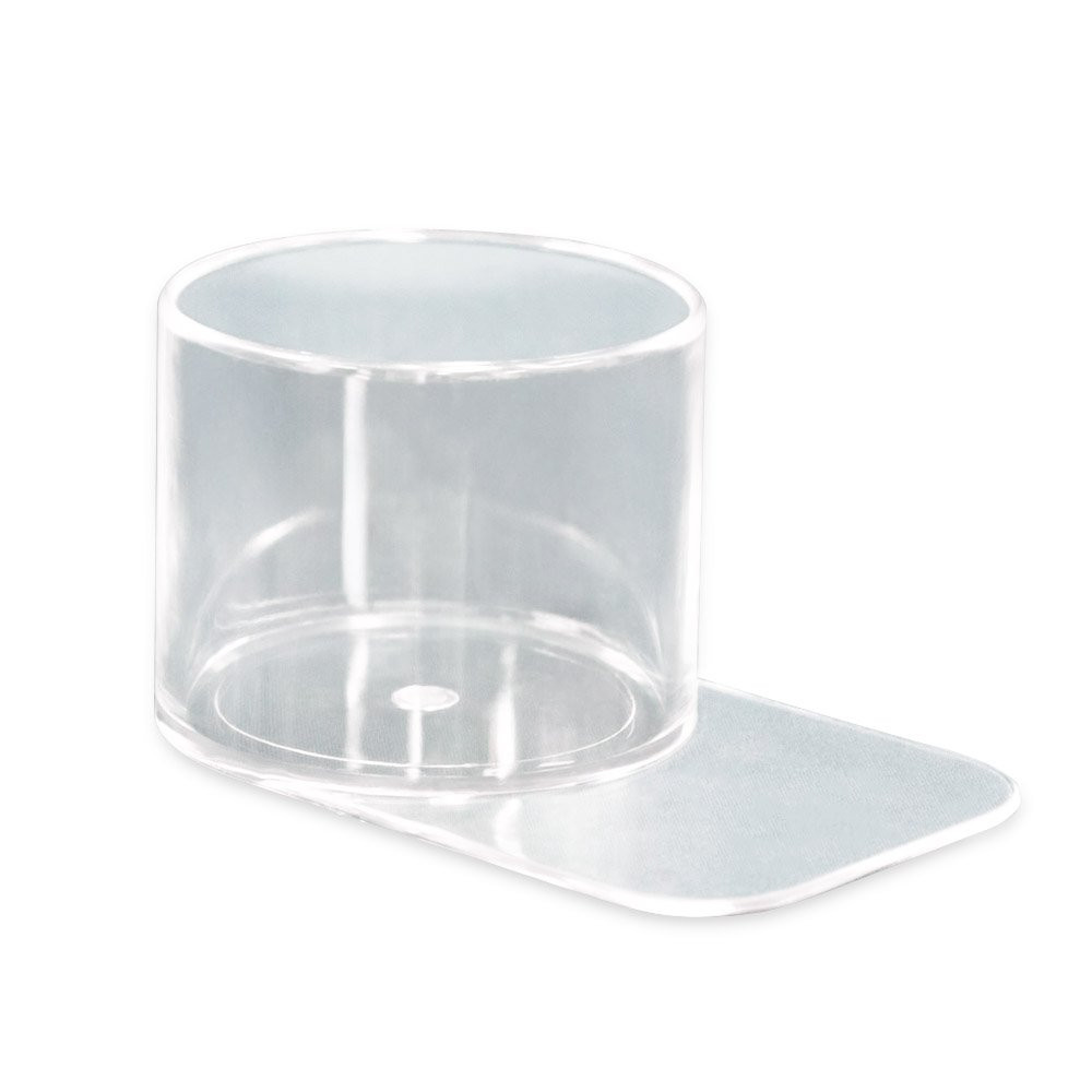 Slide Under Drink Cup Holder for Casino Table Games In Clear Plastic