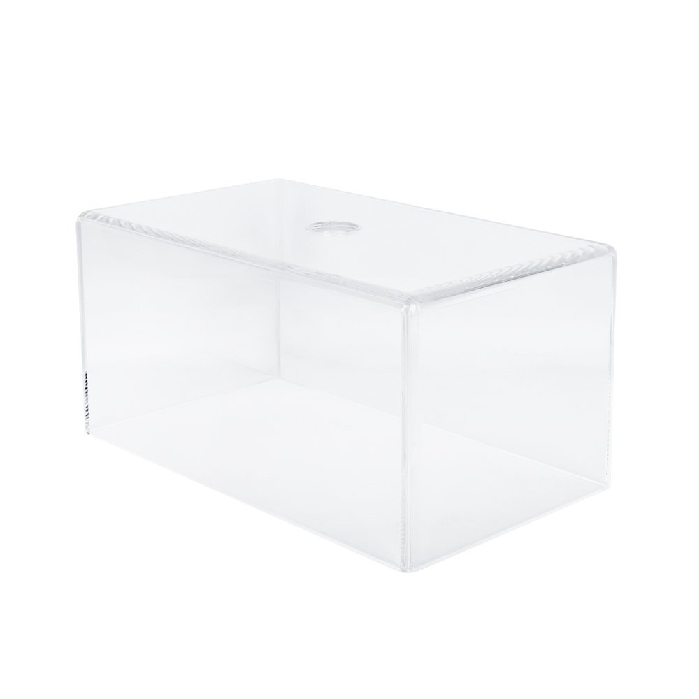 Clear Acrylic Chip Rack Covers | Player Chip Cover with 1 Hole on Top 10W x 6H x 5D