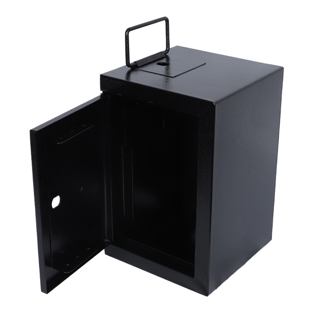 open view -Black Standard Universal Drop Box - 12W x 8H x 8D