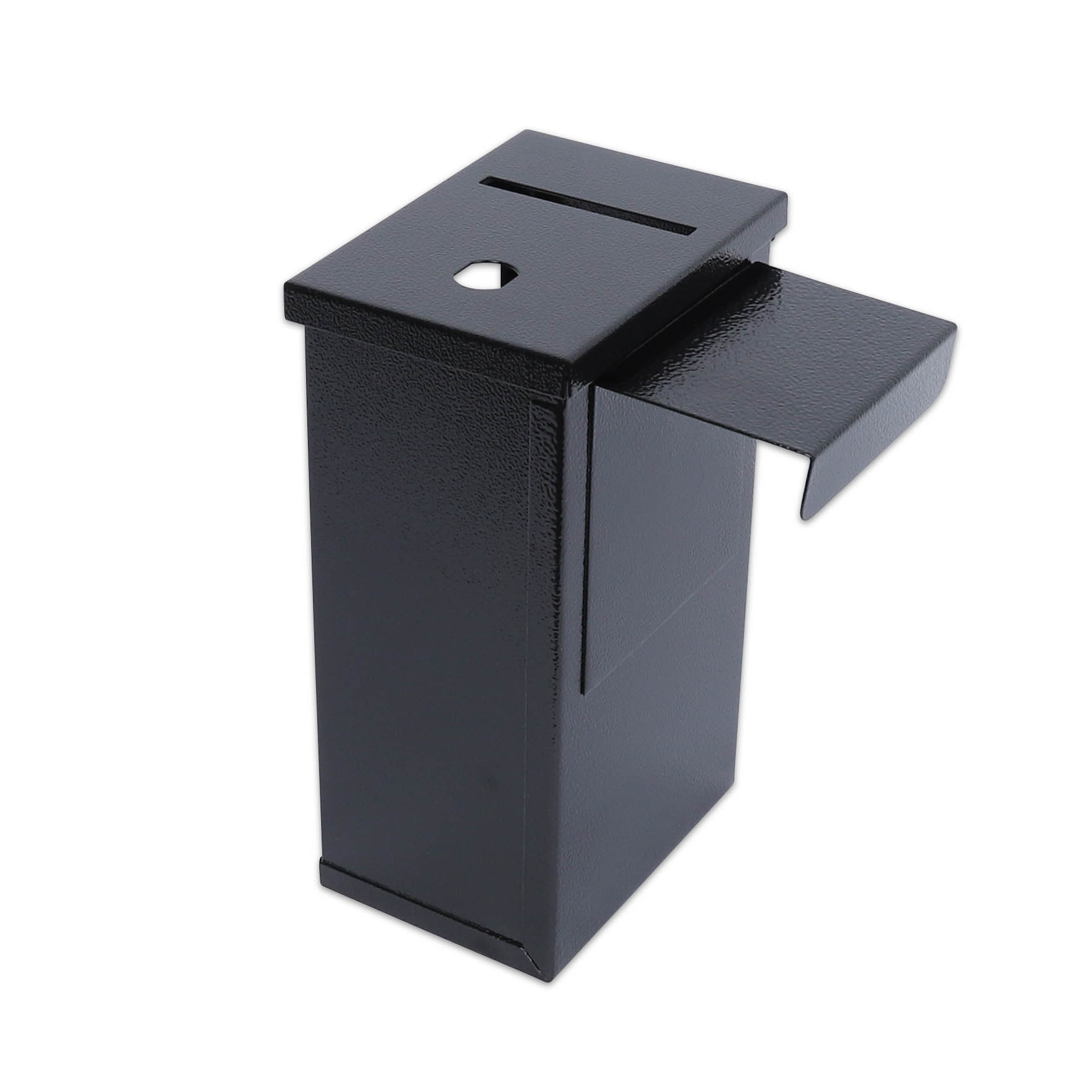 back - Black Oversized Slim Line Drop Box Shield - 12W x 5-3/4H x 15D