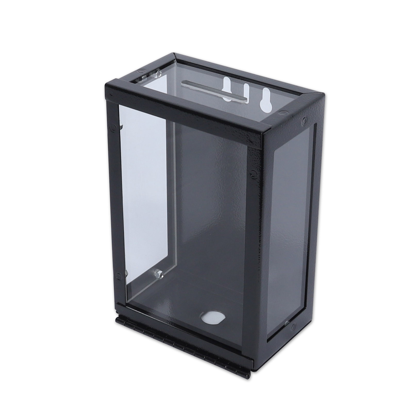 front - Tokebox Metal 4-Windows w/ Bracket, Bottom Opening (9H x 5-1/4W x 3-3/4D)