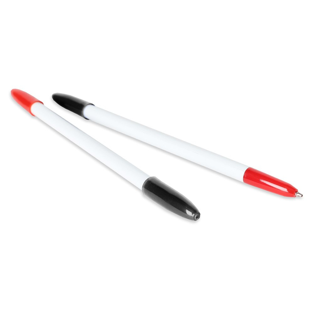 Double Ink Baccarat Casino Pens displaying both Black and Red option.