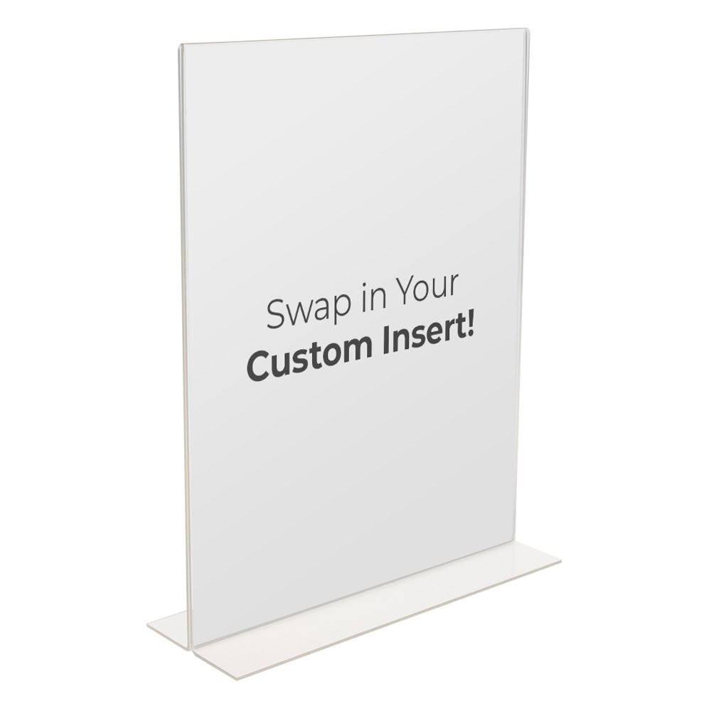 Easy to change out with your custom artwork