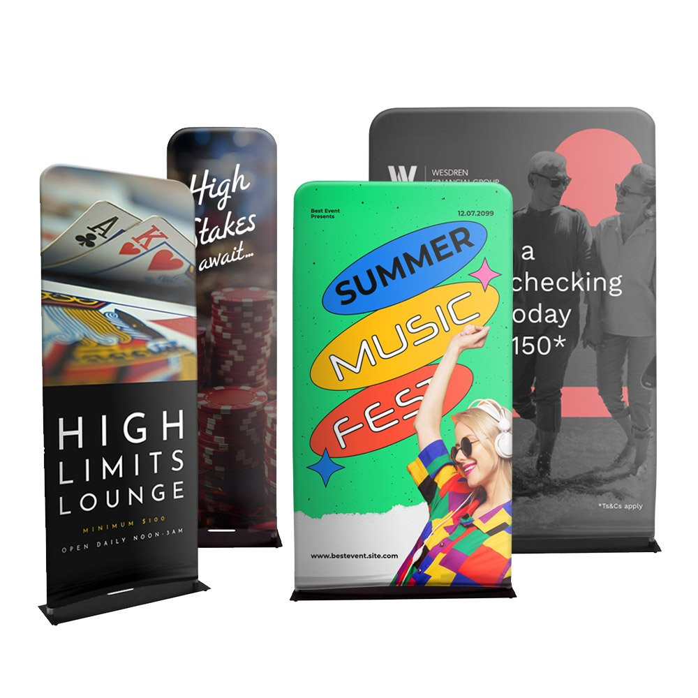 EuroFit Fabric Banner Display Kit available in multiple size options