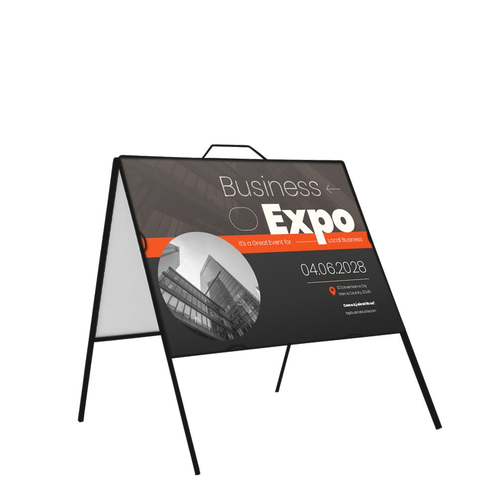 The 24W x 18H Superstrong Angle Iron A Frame Sign 