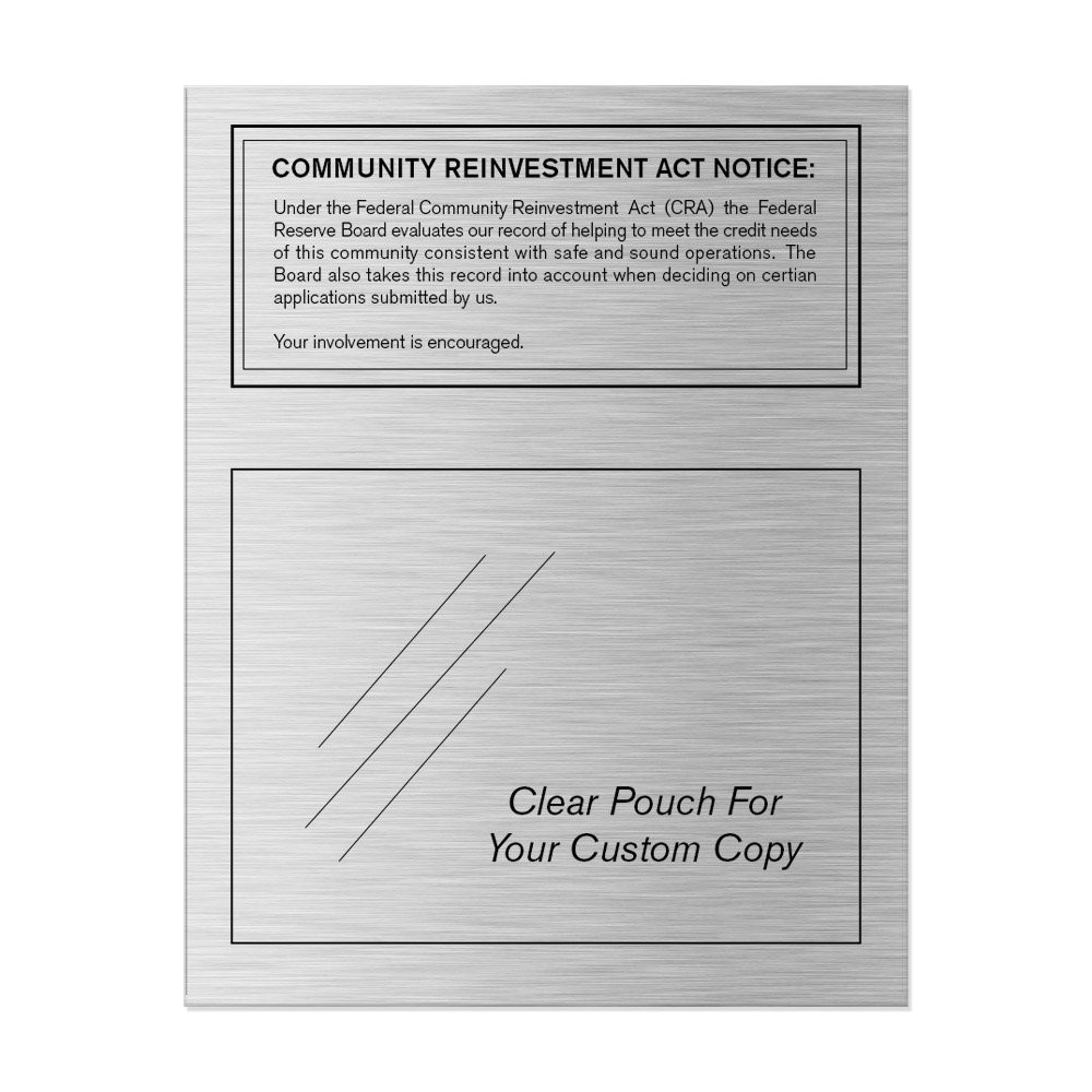 Silver - Community Reinvestment Act (Federal Reserve) 11W x 14H