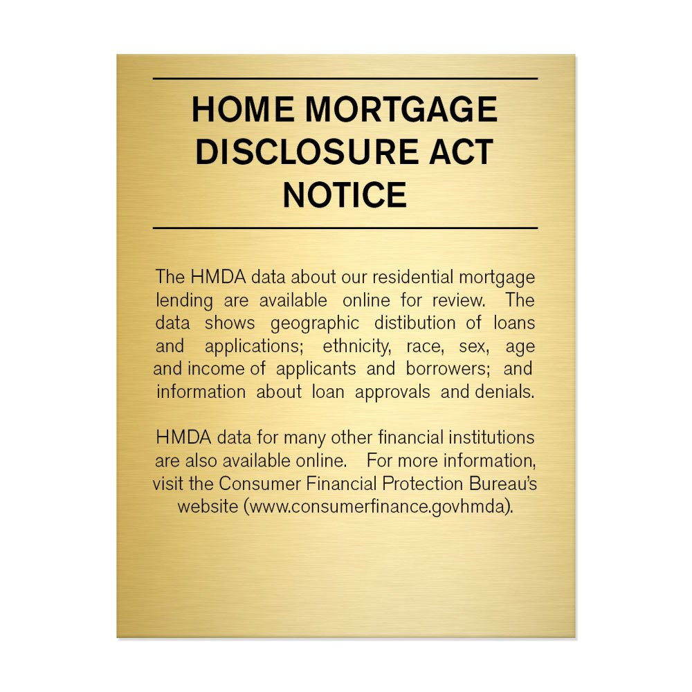 Gold 2018 Home Mortgage Disclosure (Spanish) 11W x 14H 