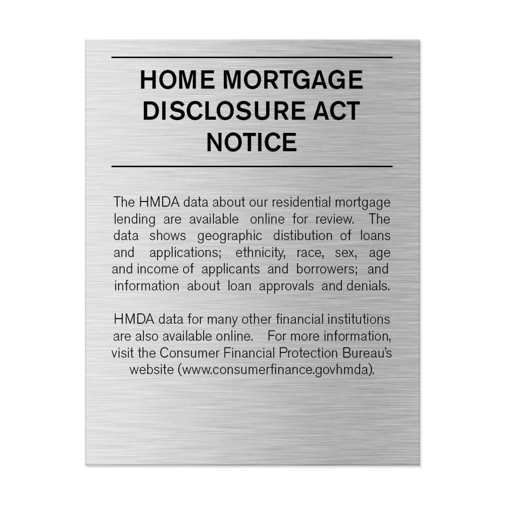 Silver 2018 Home Mortgage Disclosure (Spanish) 11W x 14H 