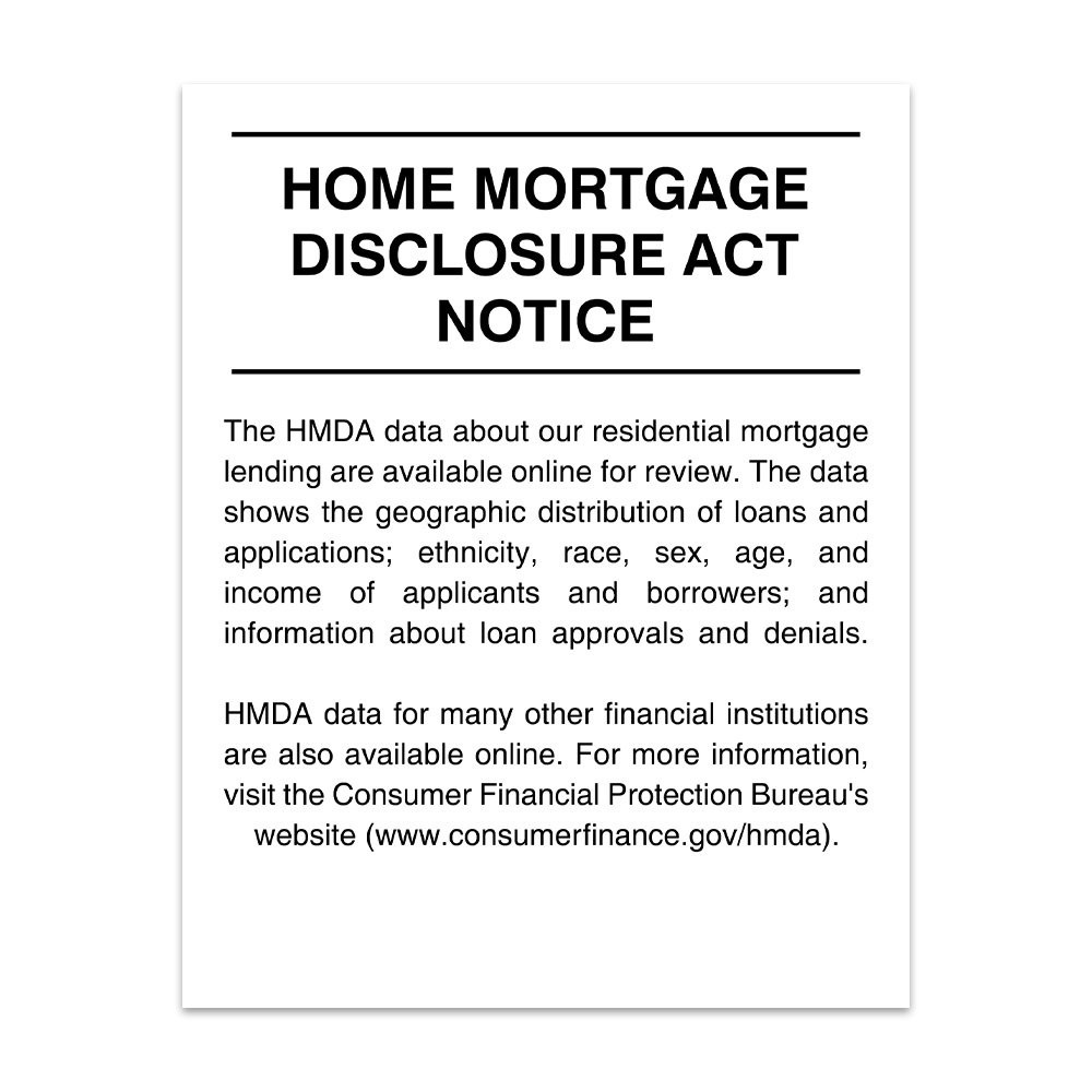 White 2018 Home Mortgage Disclosure (English) 11W x 14H